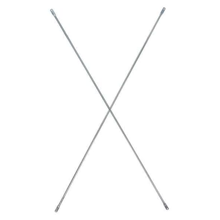 Metaltech Scaffold Brace, 2 in.L, Steel M-MC48120