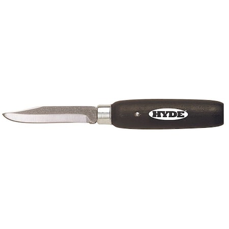 Hyde Carving Knife, Sloyd, 7in.L, Black 40160