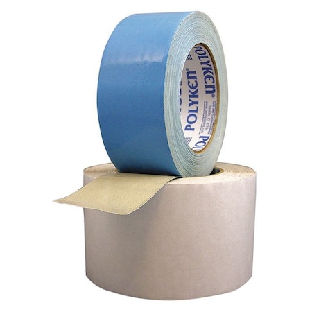 Polyken Carpet Mounting Tape, 1 7/8 in W, 25 1/4 yd L, 13 mil, Cloth, Double-Sided 100D