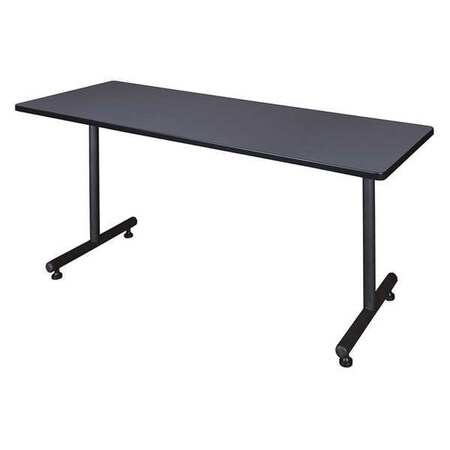 Regency Rectangle Training Table, 72" X 29", Laminated Melamine Top MKTRCT7224GY