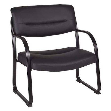 Regency Guest Chair, Series Crusoe Leather Black 1106BK
