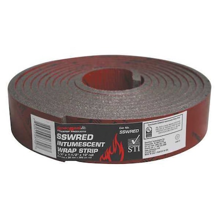 Sti Red Wrap Strip 1 1/2 In X 1/4 In X 12 Ft SSWRED