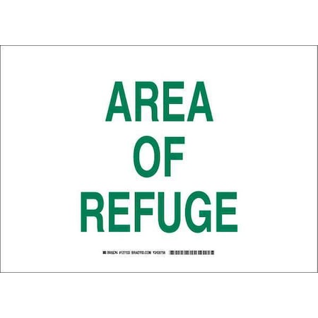 Brady Fire Safety Sign, 10 in Height, 14 in Width, Polyester, Rectangle, English 127133