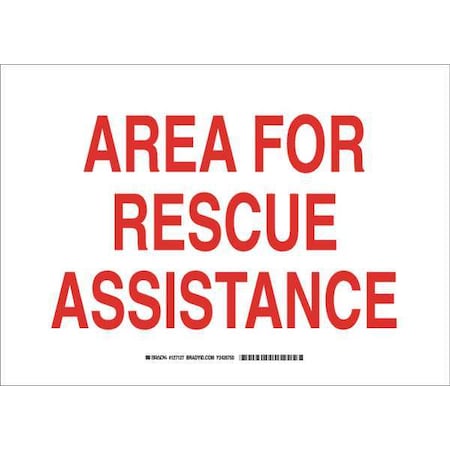 Brady Fire Safety Sign, 10 in Height, 14 in Width, Polyester, Rectangle, English 127127