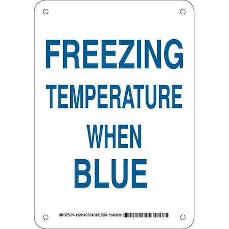 Brady Facility Sign, 10 in H, 7 in W, Plastic, Rectangle, English, 129145 129145