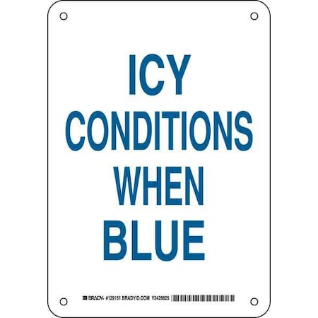 Brady Facility Sign, 10 in H, 7 in W, Plastic, Rectangle, English, 129151 129151