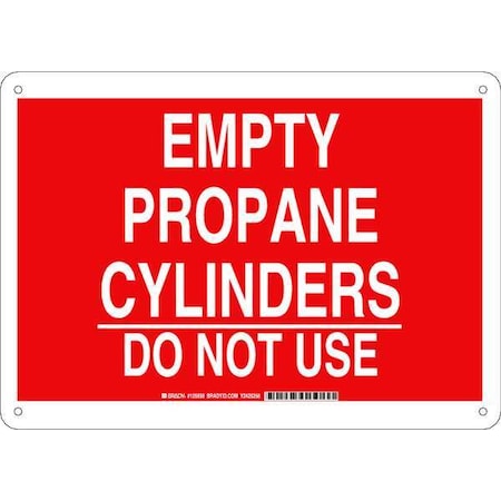 Brady Chemical Sign, 10 in H, 14 in W, Rectangle, English, 125658 125658