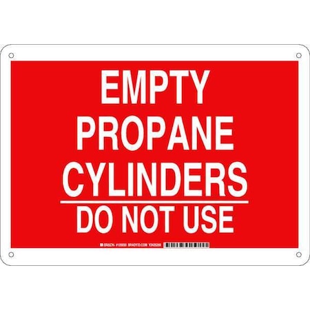 Brady Chemical Sign, 10 in H, 14 in W, Plastic, Rectangle, English, 125659 125659