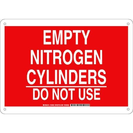 Brady Chemical Sign, 10 in H, 14 in W, Rectangle, English, 125652 125652