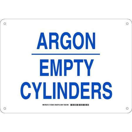 Brady Chemical Sign, 10 in H, 14 in W, Rectangle, English, 125580 125580
