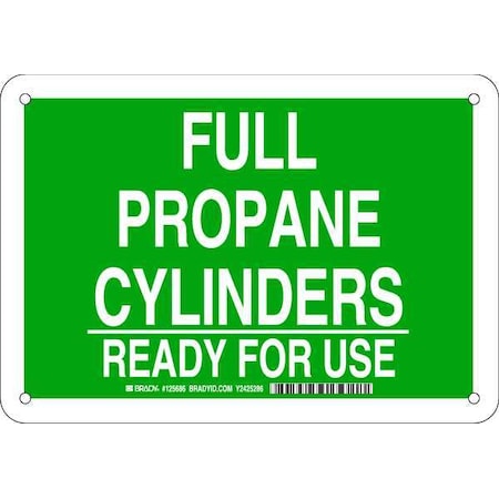 Brady Chemical Sign, 7 in H, 10 in W, Plastic, Rectangle, English, 125686 125686