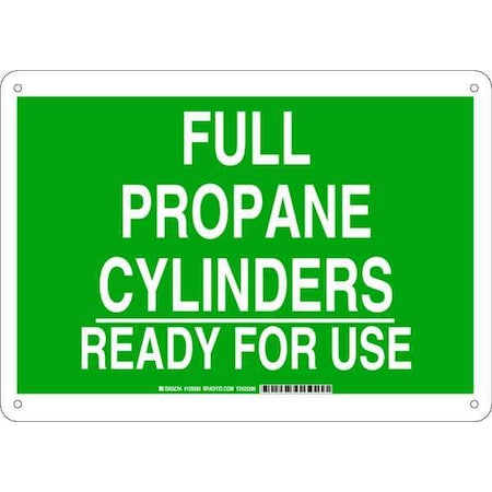 Brady Chemical Sign, 10 in H, 14 in W, Plastic, Rectangle, English, 125689 125689