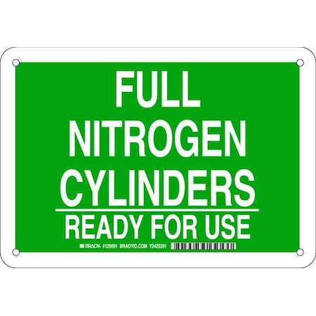 Brady Chemical Sign, 7 in H, 10 in W, Rectangle, English, 125691 125691