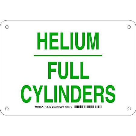 Brady Chemical Sign, 7 in H, 10 in W, Rectangle, English, 125712 125712