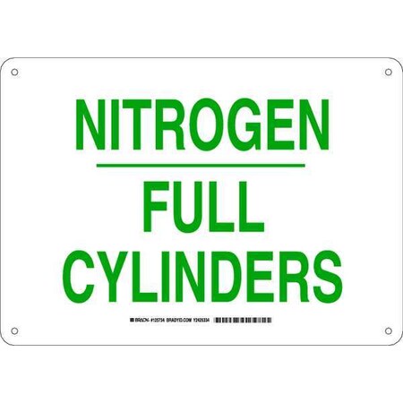 Brady Chemical Sign, 10 in H, 14 in W, Plastic, Rectangle, English, 125734 125734