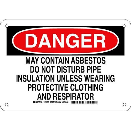 Brady Danger Sign, 7X10, 123666 123666