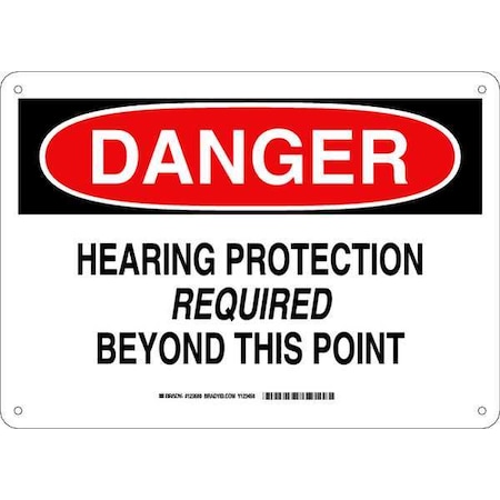 Brady Danger Sign, 10X14, 123680 123680