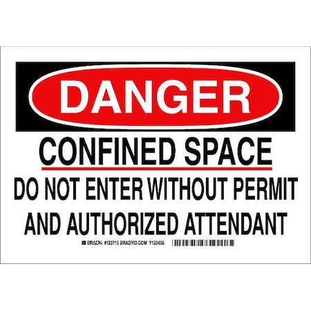 Brady Danger Sign, Polyester, Rectangle 123715