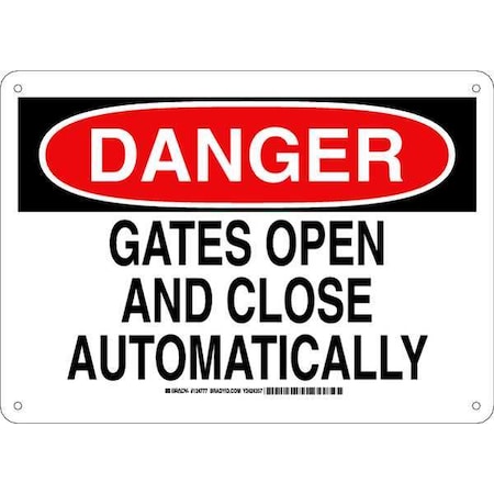 BRADY 124777 Danger Sign, Plastic, Rectangle, English | eBay