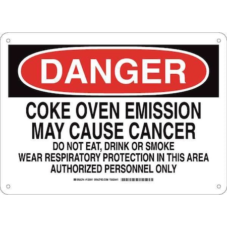 Brady Danger Sign 10X14, 125841 125841