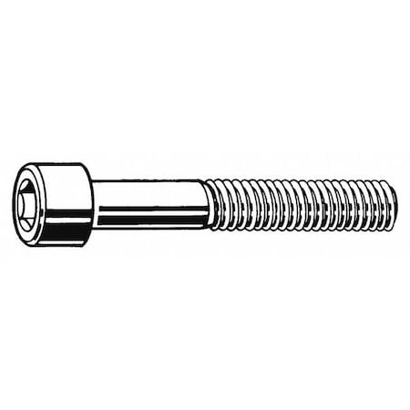 Zoro Select 7/16"-20 Socket Head Cap Screw, Socket, Black Oxide Steel, 3-1/2 in Length, 5 PK U07040.043.0350