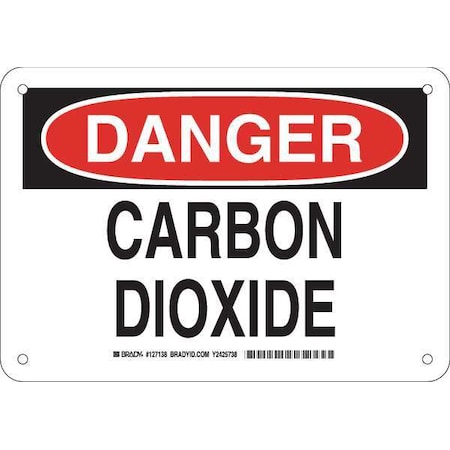 Brady Danger Sign, 7" H, 10" W, Rectangle, English, 126138 126138