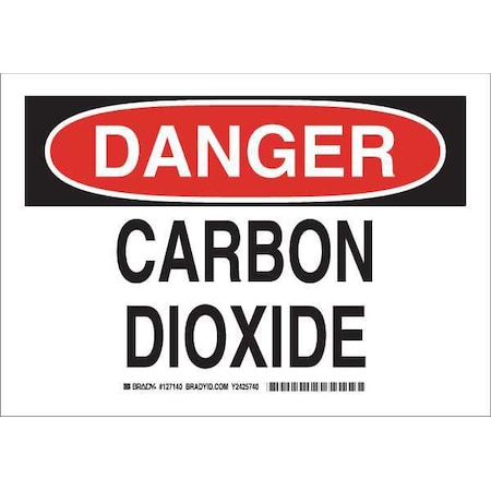 Brady Danger Sign, 7 in Height, 10 in Width, Polyester, Rectangle, English 126140