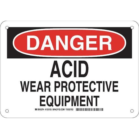 Brady Danger Sign 7X10, 126103 126103