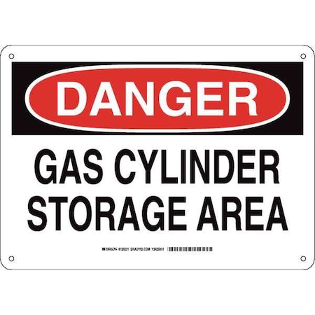 Brady Danger Sign, 10 in H, 14 in W, Rectangle, English, 126231 126231