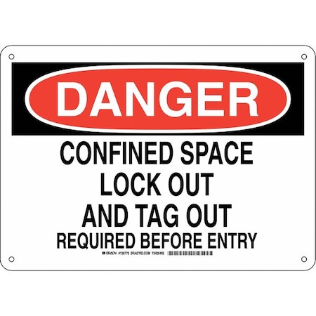 Brady DANGER SIGN 10X14, 126778 126778