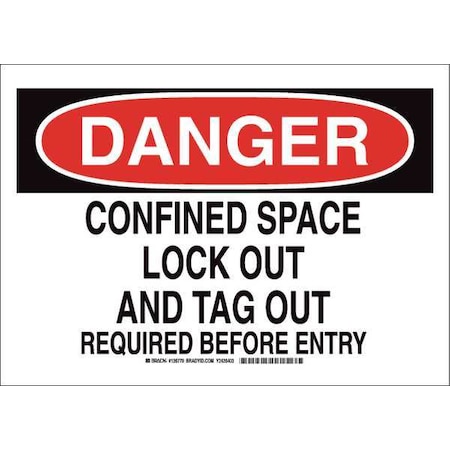 Brady Danger Sign 10X14, 126779 126779