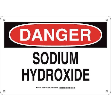 Brady Danger Sign, 10 in H, 14 in W, Rectangle, English, 126399 126399