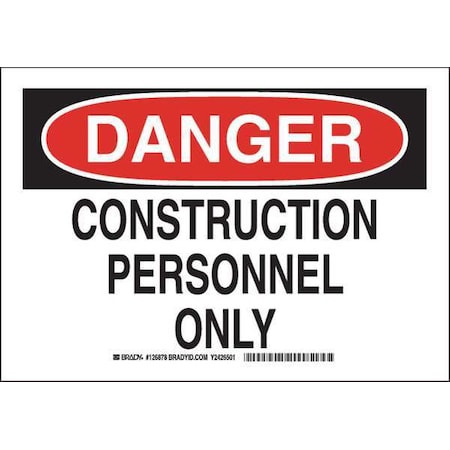 Brady Danger Sign, Polyester, Rectangle, English 126878