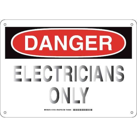 Brady Danger Sign, Plastic, Rectangle, English 127012