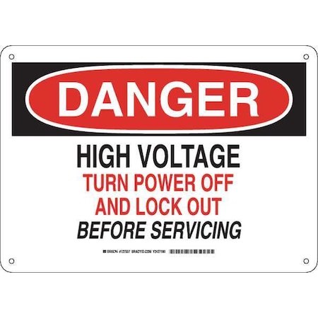 Brady Danger Sign, 10X14, 127557 127557