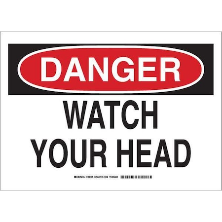 Brady Danger, Watch Your Head, 14" W x 10" H, Rectangle, Polyester, 128795 128795