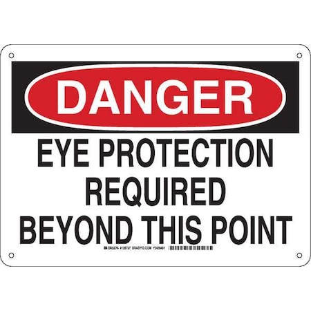 Brady DANGER SIGN 10X14, 128727 128727