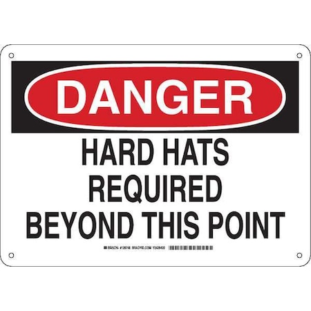 Brady Danger Sign 10X14, 128746 128746