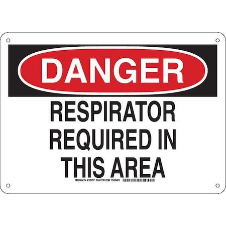 Brady Danger Sign 10X14, 128781 128781