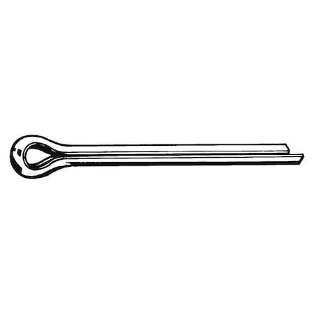 ZORO SELECT Cotter Pin, 2.5mmDx50mm L, Steel, PK50 M39350.025.0050