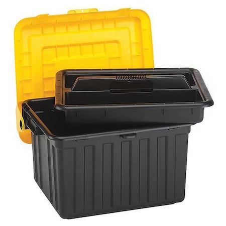 Durabilt Attached Lid Container, 23-5/8inLx19inW 0441GRBKYL.02