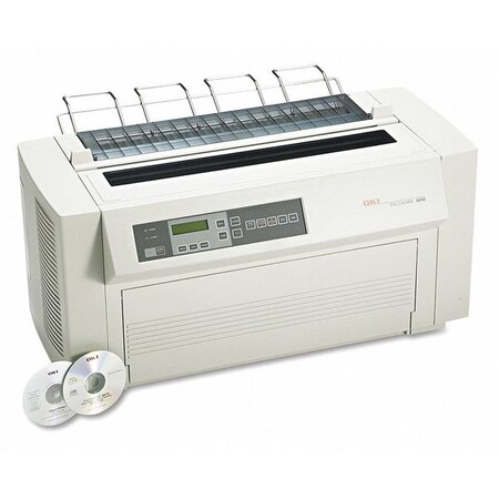 Oki Dot Matrix Prntr, Blk/Wht, 24-1/2inHx22inW OKI61800901