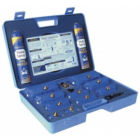 Wheeler-Rex Pipe Freeze Kit, 3/8 to 2-3/8 Cap, 15 Pc 1755
