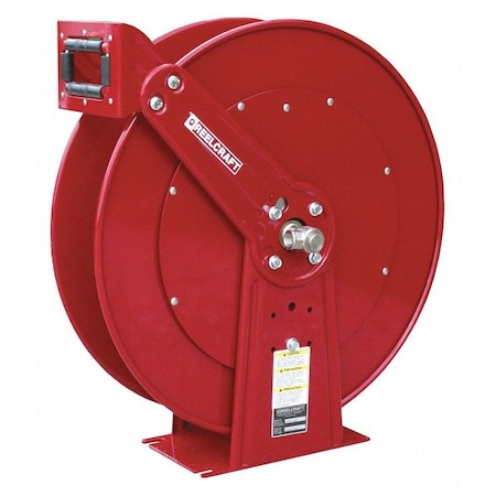 Reelcraft Dual Reel Spring Return Hose Reel, 1/2 in Hose Diameter, 50 ft Length, 3,000 psi Max. Pressure, Red TH88000 OMP
