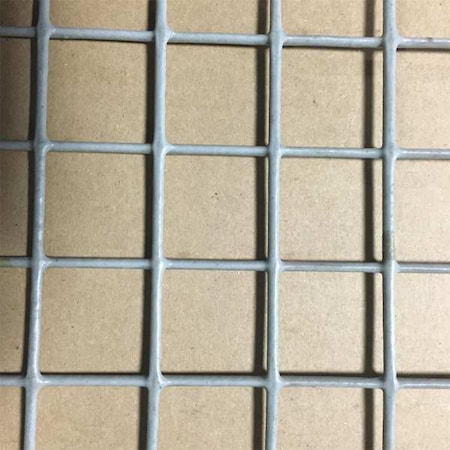 Zoro Select Carbon Steel Wire Mesh, 4 ft W, 96 in L, 0.105 in Wire Dia, Gray 12150ME105G-48x96