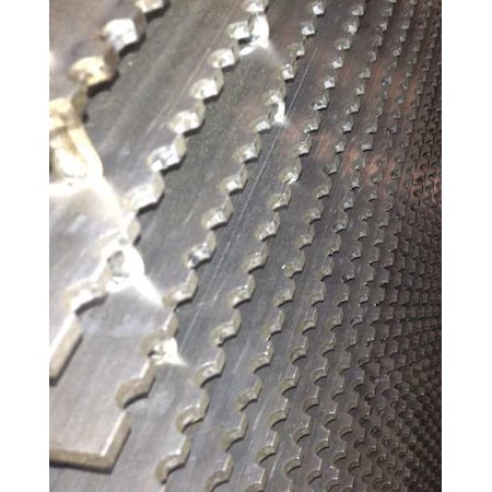 Zoro Select Swaged Grating, Serrated, 36in.Wx1.25in.H 23188R125-B12