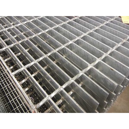 Zoro Select Carbon Steel Bar Grating, Smooth, 72 in L, 24 in