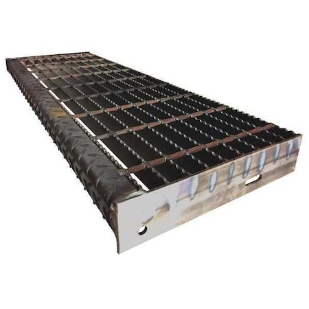 Zoro Select Bar Grating, Serrated, 10.94inW x 1.25inH 21188R125-TRD3