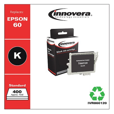 Innovera Ink Cartridge, Black, Epson, Max. Page 6000 IVR860120