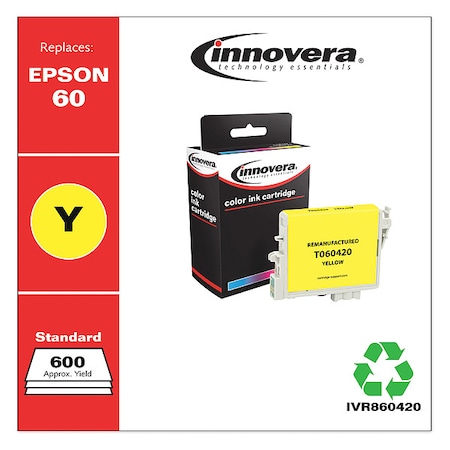 Innovera Ink Cartridge, Yellow, Epson, Max.Page 6000 IVR860420
